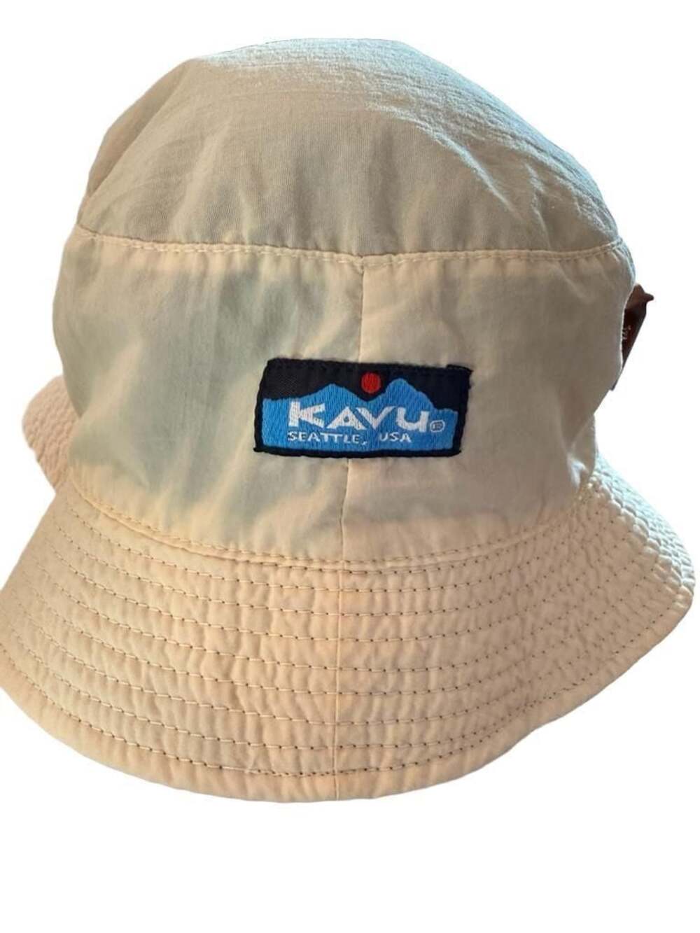 KAVU Reversible Bucket Hat - Tan and Dark Green